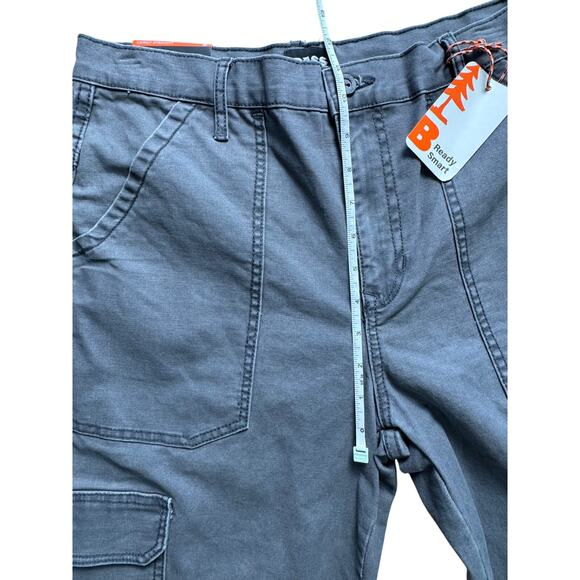 BASS OUTDOOR Women's High-Rise Canvas Cargo Pants FORGED IRON NWT SIZE 8 - Picture 10 of 10